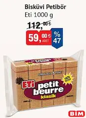 ETİ BİSKÜVİ PETİBÖR 1000 G
